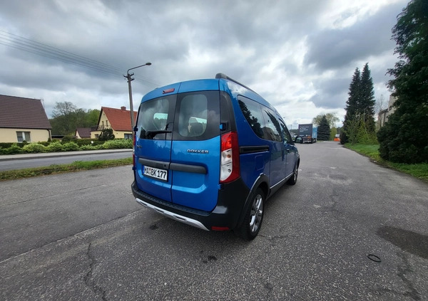 Dacia Dokker cena 32800 przebieg: 134850, rok produkcji 2015 z Złotów małe 781